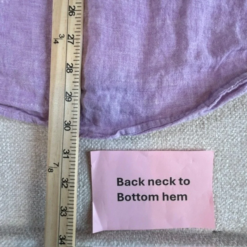J. Crew Men's Light Purple Long Sleeve Linen Button Up Shirt XXL